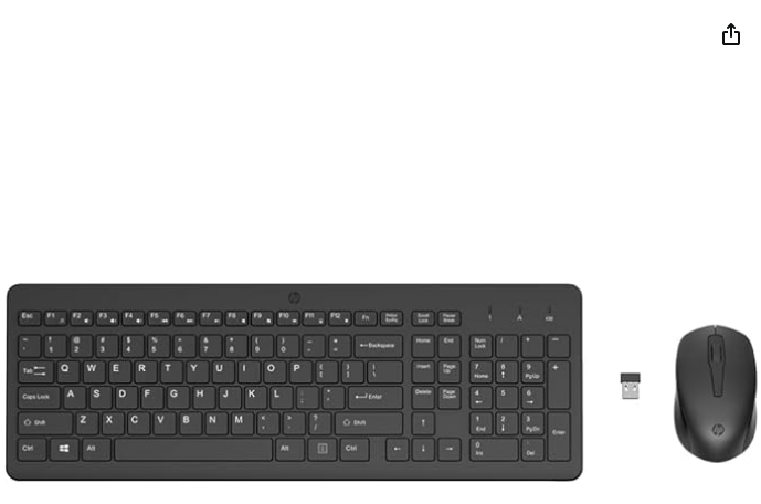 Kit Teclado E Mouse Sem Fio HP 330 Wireless